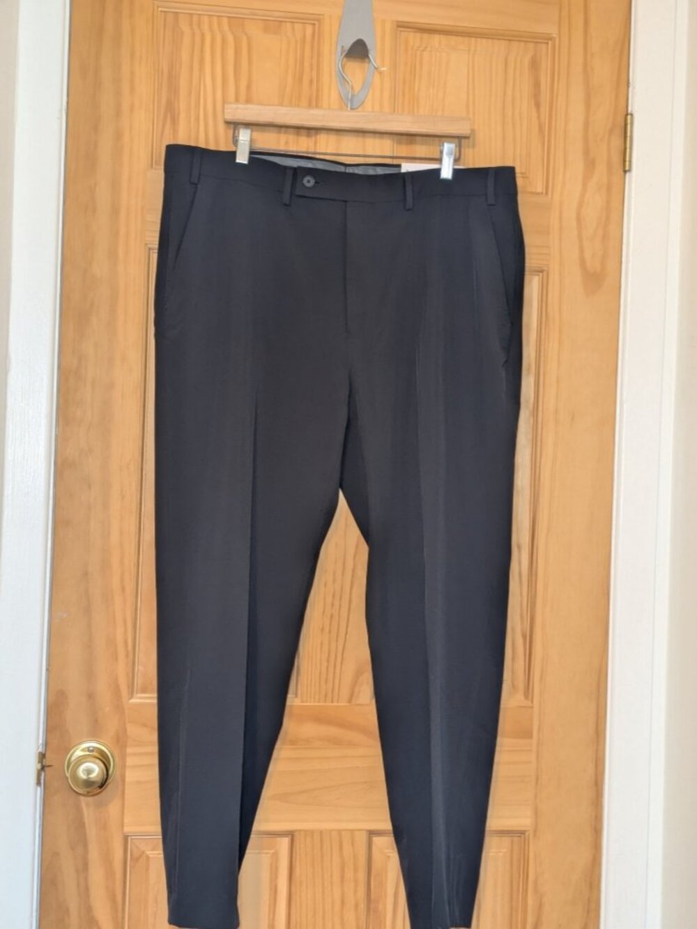 Calvin Klein Mens Dress Pants Black 38W Slim Fit New With Tags